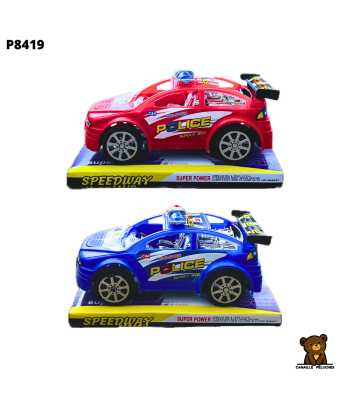 BTE. VOITURE POLICE ROUGE/BLEU