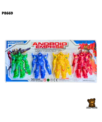 BL. ROBOTS COULEURS X4