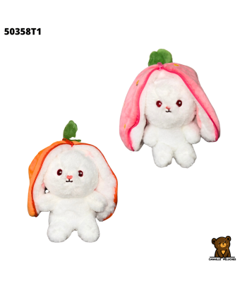 PELUCHE LAPIN FRUIT 15CM...