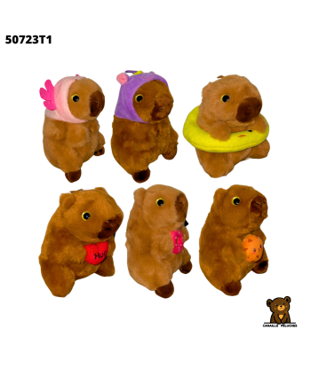 CAPYBARA 15CM 6ASS x12