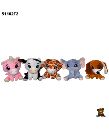 PELUCHE ANIMAL 5ASS 16CM x25