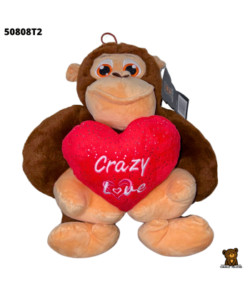 GORILLE COEUR x6 25CM