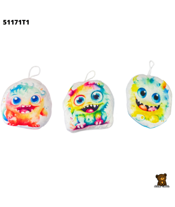 COUSSIN MONSTRE 11CM - 3ASS...