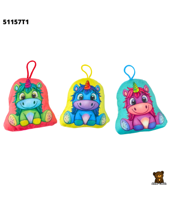COUSSIN LICORNE 11CM - 3ASS...